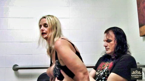 Playback4funher mature MILF in black lingerie bent over getting fucked
