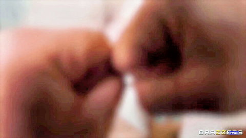 Hazel Moore giving intense blowjob in The Trad Wife Life, BrazzersExxtra