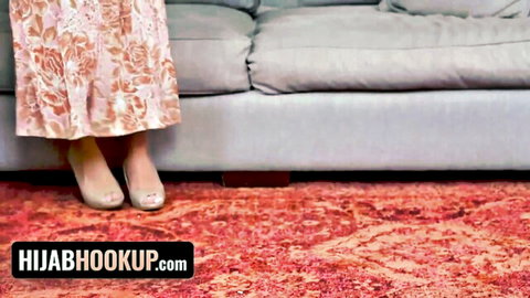 Malina Melendez & Aubry Babcock in hijab, sexy legs & feet in nude heels