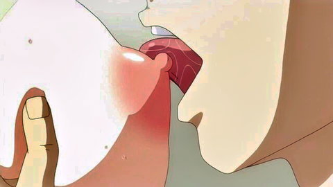 Pregnant busty hentai mother licking in explicit oral scene