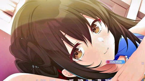 Anime character Misaki Natori smiling close-up in blue sailor uniform