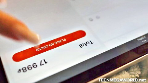 Baby Doll places phone order for two dicks delivery thrill