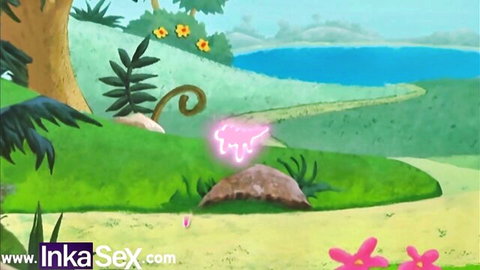Dora's Indian step-mom deepthroats Mandingo's massive BBC