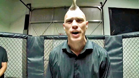 Ann Marie Rios fucks Octagon Champion, mohawked fighter in MMA cage