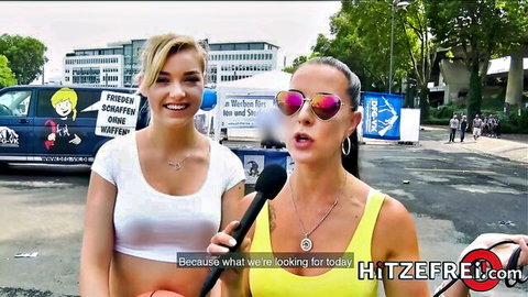 Anny Aurora in sexy outdoor interview with Hitzefrei van