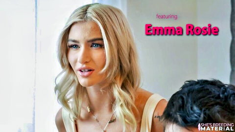 Emma Rosie blonde petite model in intense breeding sex on birthday