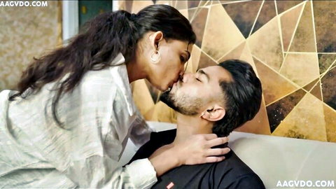 Resmi R Nair passionately kissing handsome man in intimate scene
