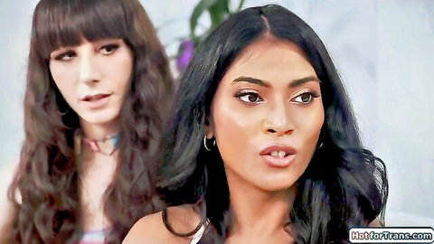 Brunette and Indian trans stepdaughter with BFF in teasing preview