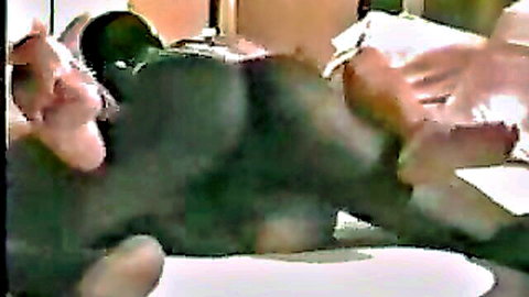 Blonde white wife creampied by black bull in hot interracial doggy style
