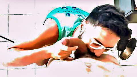 Marcos Goiano gives blowjob to Kael Martim in gay anal show