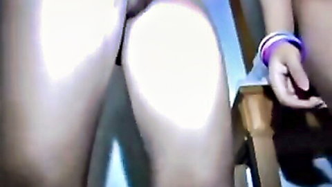 Naked curvy Thai women in explicit hotel room pose