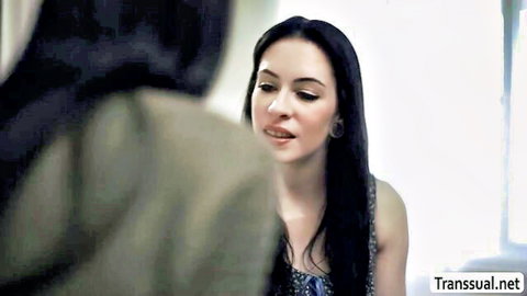 Busty Anna De Ville chats intimately with stepmom in blue top