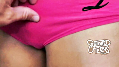 Cute 5'6 brunette first timer pink panties pulled aside exposing pussy
