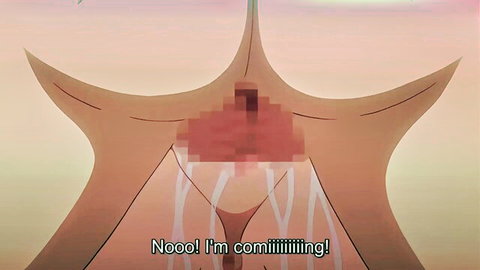 Hentai girl's censored pussy overflows with thick creampie as she screams 'Nooo! I'm cumming!'