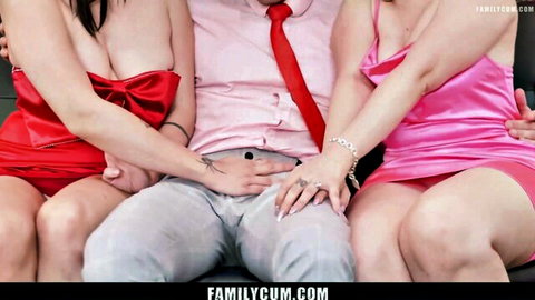 Madison Morgan and Riley Jean tease Ken Feels in taboo threesome