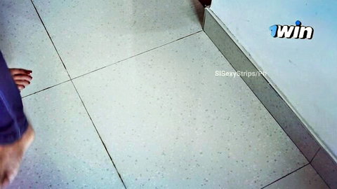 Desi Indian girlfriend foot tease in hot big tits sex scene