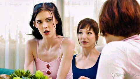 Lexi Luna and Bella Nova in lesbian fingering preview with hot brunette
