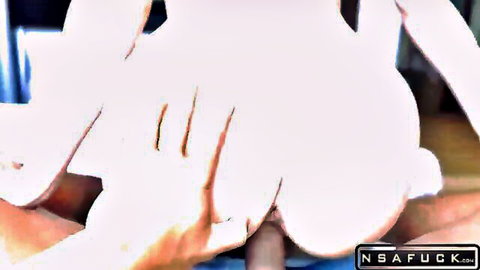 POV stepsister rough deepthroat begging for throat pie