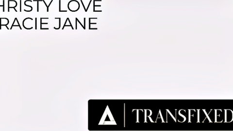 Christy Love and Racie Jane Transfixed poster featuring trans porn stars