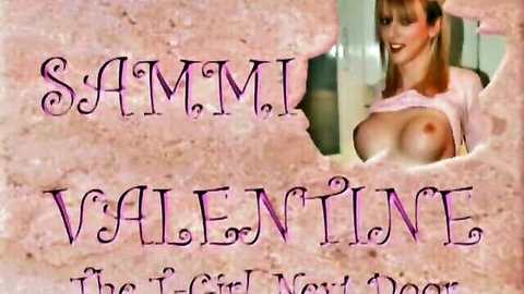 Sammi Valentine T-Girl next door flaunts natural tits shaved pussy solo
