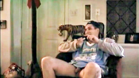 Straight guy friend exposes erect cock in casual homemade gay seduction for cash