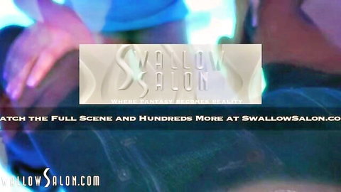 Swallow Salon watermark promo overlay teasing full adult video scenes at SwallowSalon.com