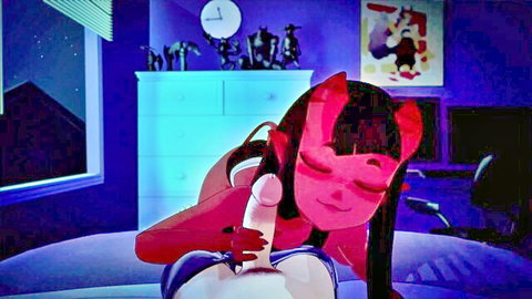 Meru the Succubus rides huge cock in steamy 3D hentai animation
