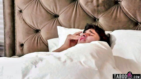Stepson in bed with German stepmom anal pounding scene