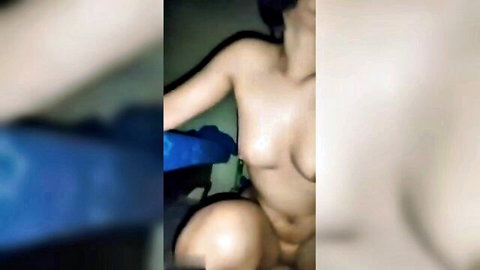 Nude Indochinese woman in steamy threesome pose with Bocas, explicit adult scene