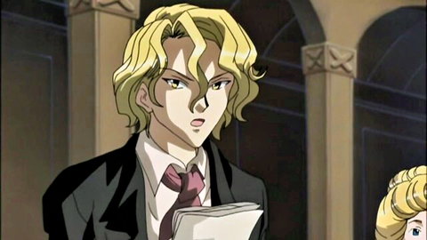 Blonde trap Enzai in suit for prison oral sex adventure Episode 2