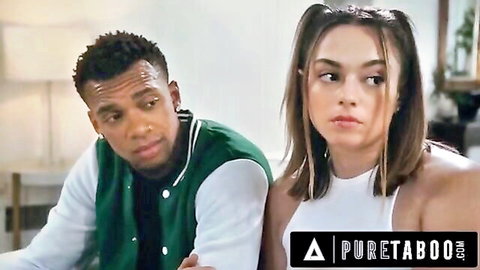 Sophia Burns in tense coach taboo scene with Black partner