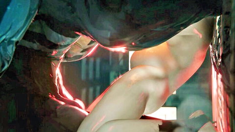 Gwen Stacy nude in symbiote grip, superhero BBC tease