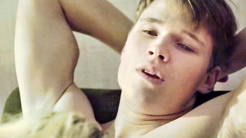 Young shirtless man in intense pose from Melon Rainbow with Victoria Carmen Sonne