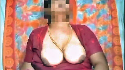 Busty Tamil instructor exposes large breasts in steamy college smooch scene