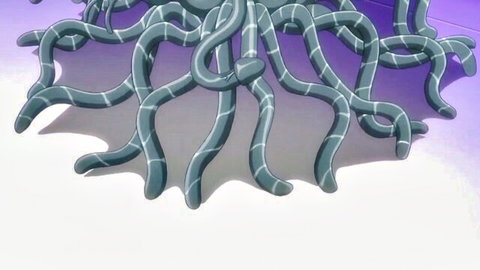 Hentai tentacles as alien sex toy for blonde slave in bondage training