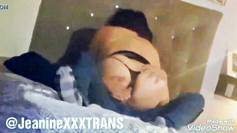 Mexican trans hottie Jeanine tight ass fucked hard in stockings