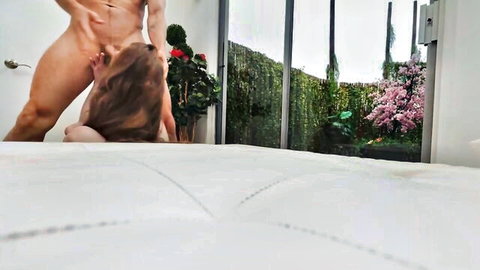 Bia the Asian MILF in wild sex with muscular lover, rear view penetration