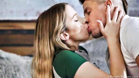 Khloe Kapri passionately kissing her male lover in intimate scene