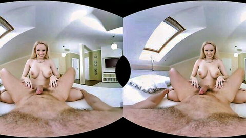 Angel Wicky nude cowgirl on cock, big tits & ass in VR POV