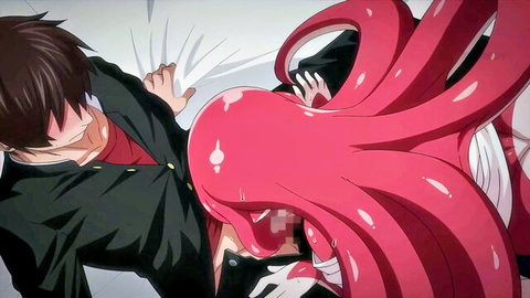 Anime big-titted milf in intense creampie surprise scene with male partner