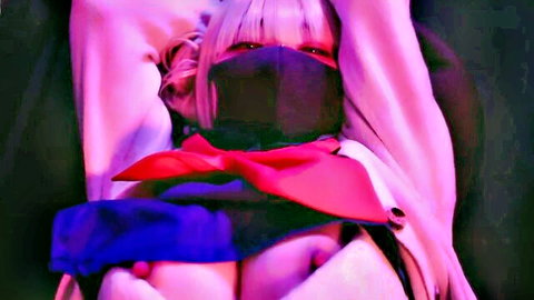 Echiechi's girlfriend squirts wildly as mini skirt rips in neon-lit JAV scene