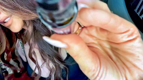 Anne ASMR close-up lips teasing personal satisfaction touch