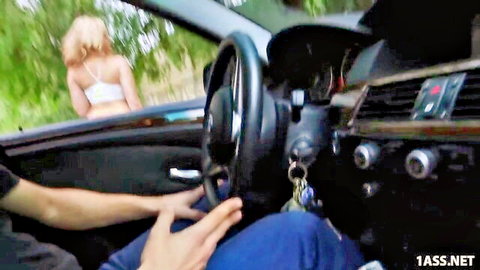 Alexis Texas bends over BMW showing big ass after workout