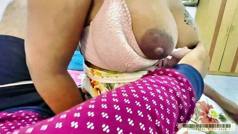 Arundathi X exposes tattooed big tits in naughty stepmom fantasy