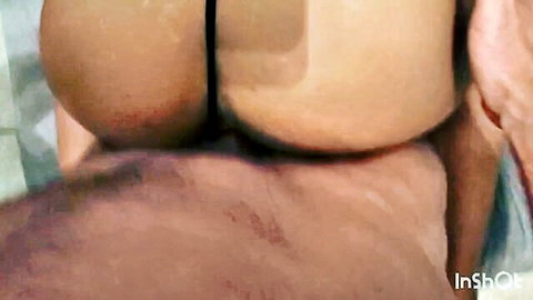 Latina's juicy big ass squeezing cock from behind