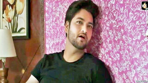 Handsome Indian man Ankita Dave's partner in hot homemade video pose