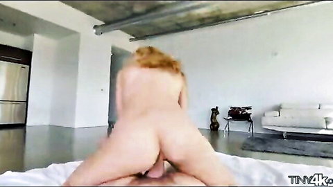 Goldie Oritz nude from behind, tight ass up in doggy style 4K porn