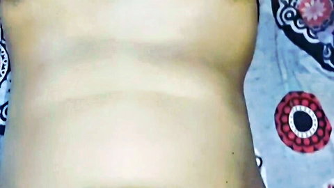 Desi Indian MILF bare belly and pubic hair close-up in amateur creampie preview