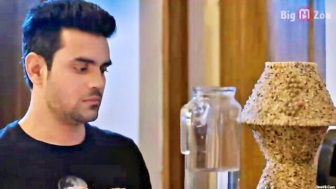Indian man in black shirt, thoughtful gaze in homemade reality show thumbnail