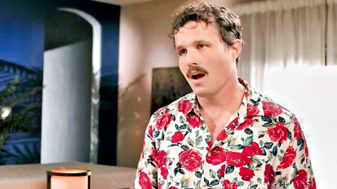 Surprised man in floral shirt catches cheating trans girlfriend, Adult Time trailer